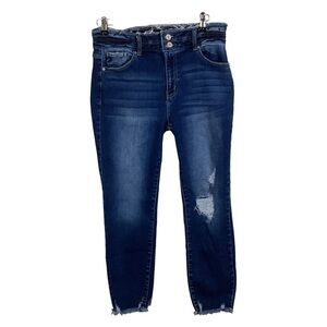 RanCan Juniors Denim Distressed Skinny Jeans.  Size 11
